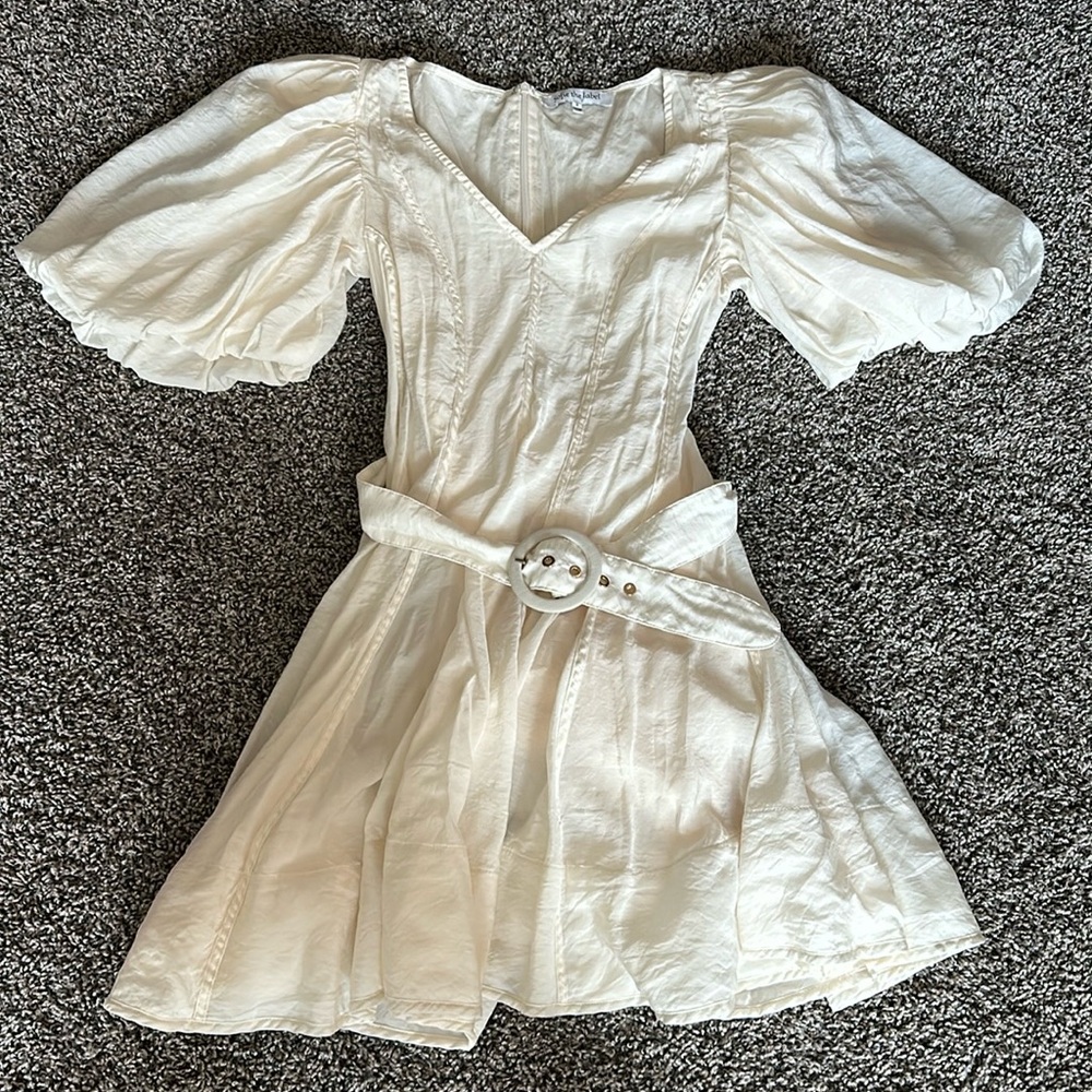 Puff Sleeve Mini Dress